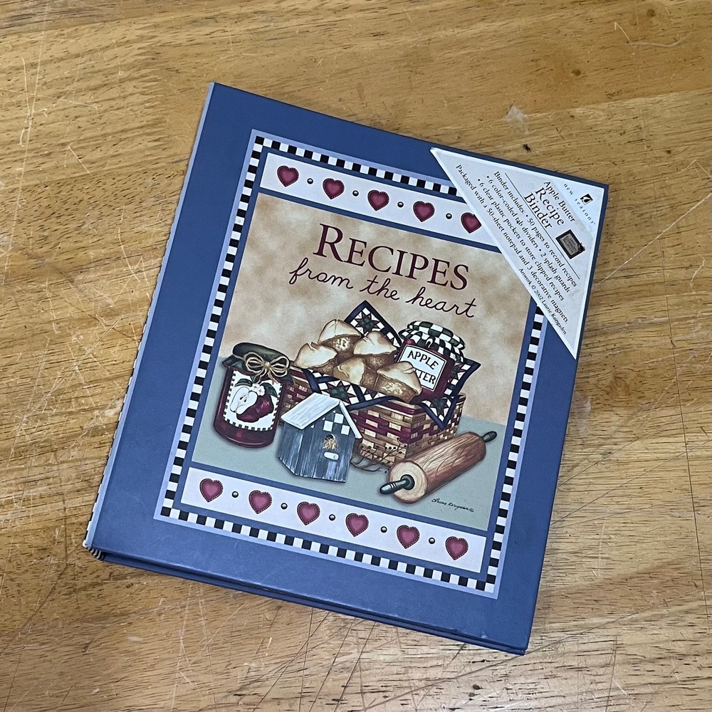 Vtg 2002 New Seasons Apple Butter Recipe Binder Laurie Korsgaden Country Cottage